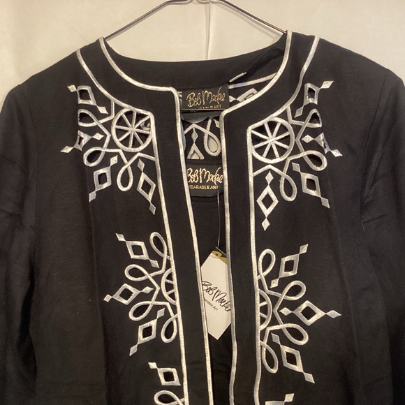 Bob Mackie Wearable Art Embroidered Jacket with under shirt size small - Picture 2 of 15